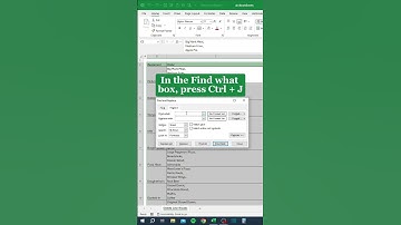 Delete Line Breaks in Excel‼️ #excel