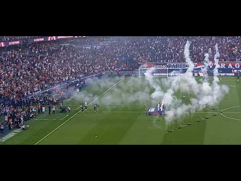 présentation Leo MESSI parc des princes psg strasbourg