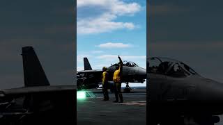 F-14 TOMCAT AIRCRAFT CARRIER OPERATIONS, somewhere in the Persian Gulf