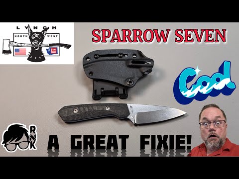 LynchNW fixies are just cool… the Sparrow Seven in Magnacut fixed blade knife. Very nice!