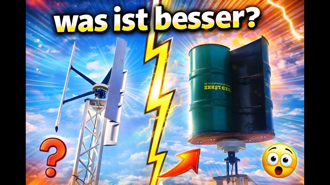Windrad mit kaum Ertrag - was kann ein DIY Ölfass Rotor im Vergleich? - Vertikale Windrad Challenge