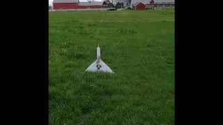 Rc Vtol tail-sitter test flight experimental homemade.