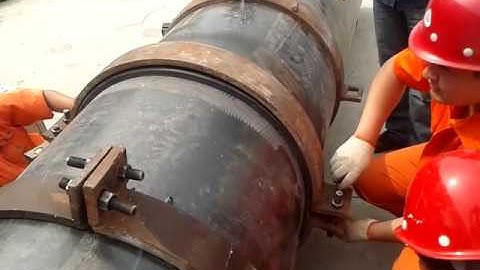 UHMWPE pipe  Electrothermal welding connection  vedio 2--lilywang@buoyandpipe.com