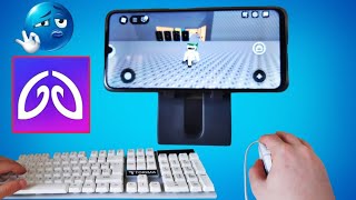طريقه تشغيل ماوس وكيبورد عل هاتف في لعبه roblox !!!🤔 screenshot 5