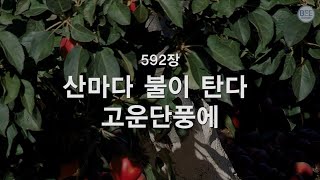 [새찬송가] 592장 산마다 불이 탄다 고운 단풍에