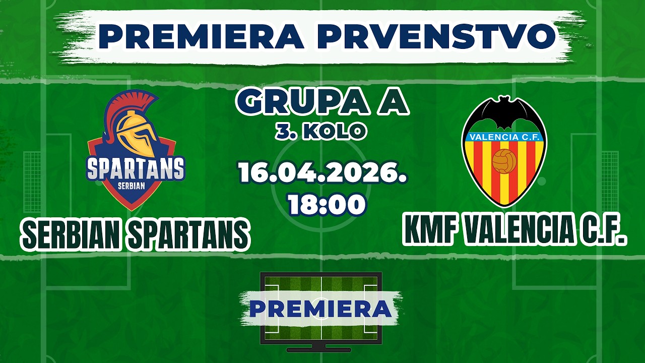 Snimak utakmice SERBIAN SPARTNS vs KMF VALENCIA C.F.
