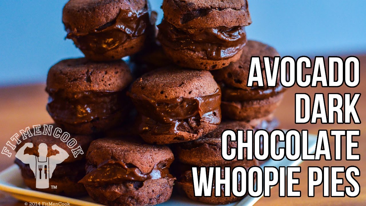 FitMenCook Avocado Mousse Dark Chocolate Whoopie Pies / Mousse de chocolate con Aguacate