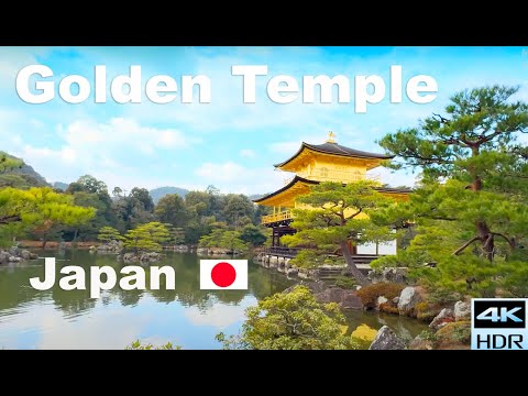 Kinkakuji Golden Pavilion in Kyoto Japan 🇯🇵 4K HDR Walking Tour