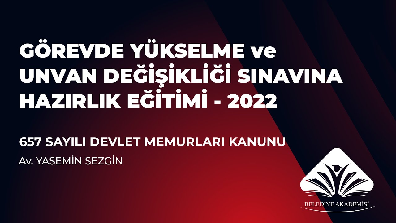 657 Sayılı Devlet Memurları Kanunu
