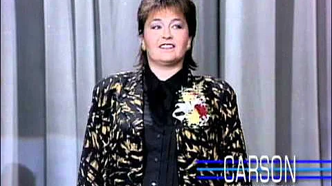 Roseanne Barr Makes Her 1st TV Appearance Ever on "The Tonight Show" -- 1985