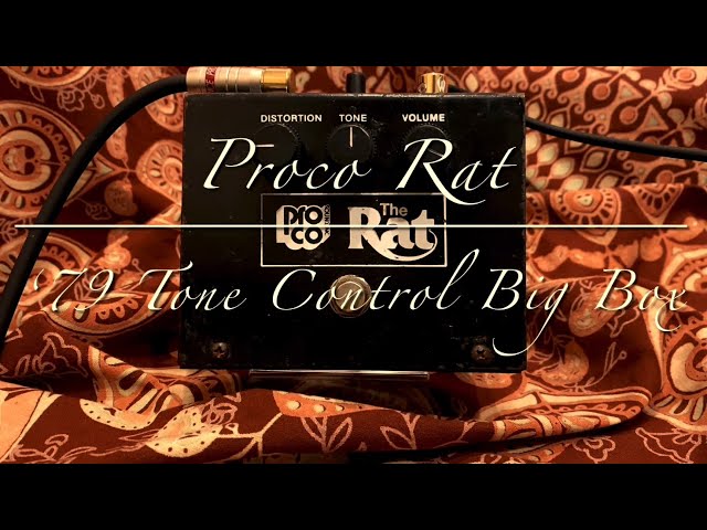 Proco Rat '79 Vintage Big Box - YouTube