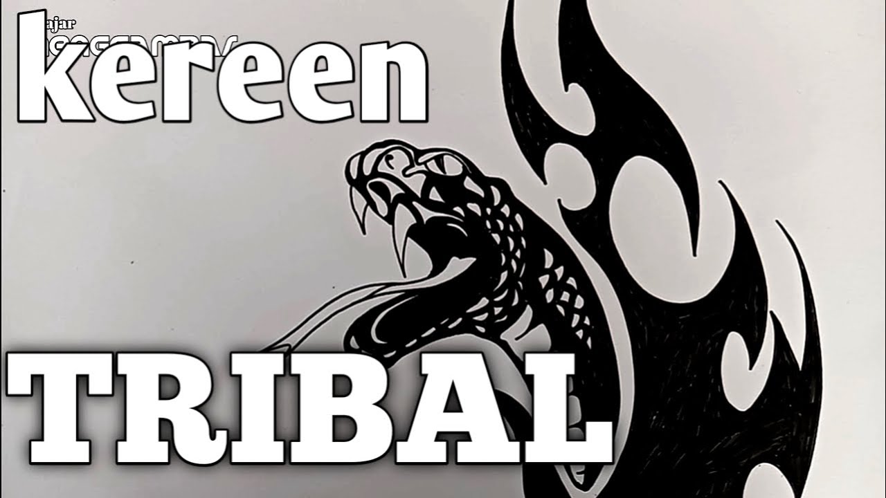  Cara  menggambar  cobra tribal  YouTube