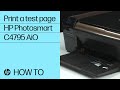 Printing a Test Page | HP Photosmart C4795 All-in-One Printer | HP