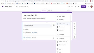 Setting up a basic exit slip in Google Classroom