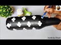 DIY| Super Easy Bottle Art For Beginners| Dot Art on Glass Bottle| Home decor Ideas| Bottle Craft|