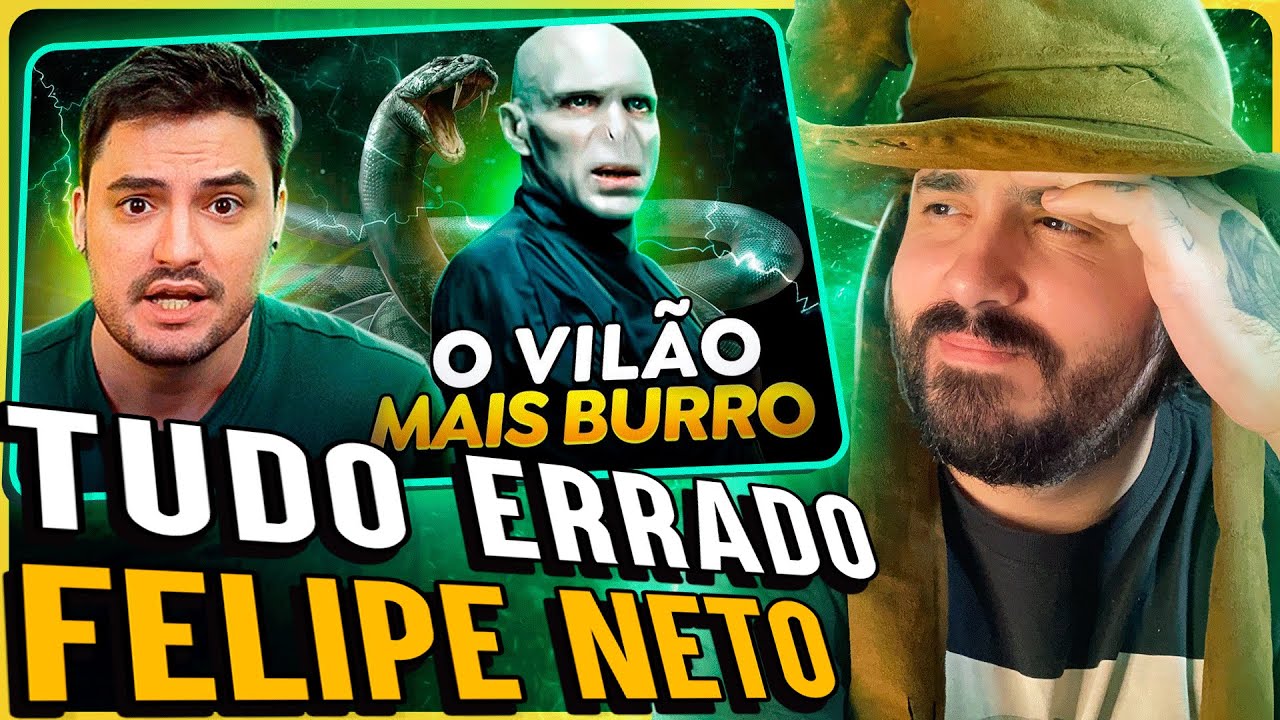 CORRIGINDO OS ERROS DO FELIPE NETO SOBRE HARRY POTTER NO VÍDEO DO VOLDEMORT.