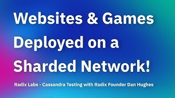 Radix Founder Demonstrates Cross Shard Atomic Composability - Radix Labs