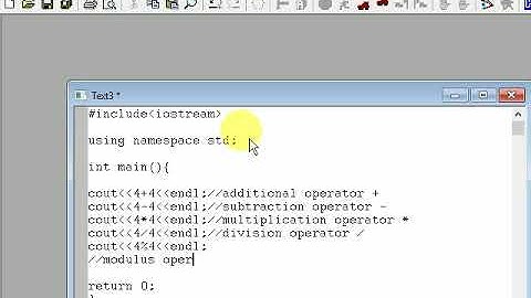 C++ programming language #2-Mathematical operators