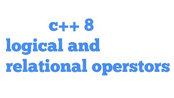 c++ logical and relational operators | basic to advance c++ urdu/ hindi videos
