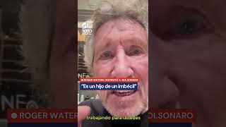 Roger Waters hundió a Flavio Bolsonaro: "Es el hijo de un imbécil"