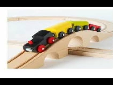 Baba Oğul Oyuncak Tren Seti ile Oynadık - Lillabo Ahşap Tren Seti - YouTube