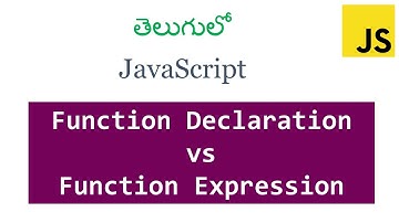 function  declaration vs function expression in javscript | functions in javscript |  hoisting
