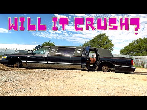 Will It Crush? Junkyard Limousine VS The Green Machine