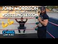 John Morrison teaches me how to wrestle in his backyard