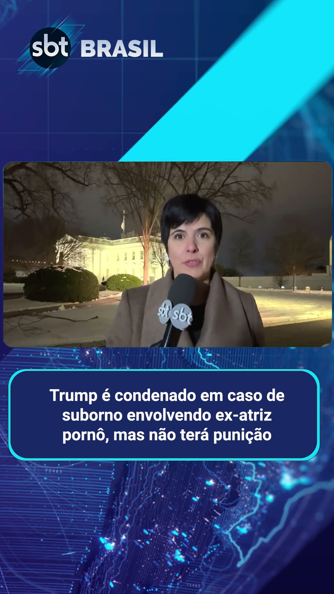 Trump é condenado em caso envolvendo ex-atriz pornô, mas não terá punição | SBT Brasil (10/01/25)