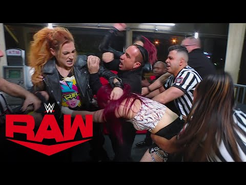 Becky Lynch engages in a three-on-one brawl against Damage CTRL: Raw, Nov. 28, 2022
