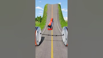 cars vs bollards crashing #cars #shorts #bollards