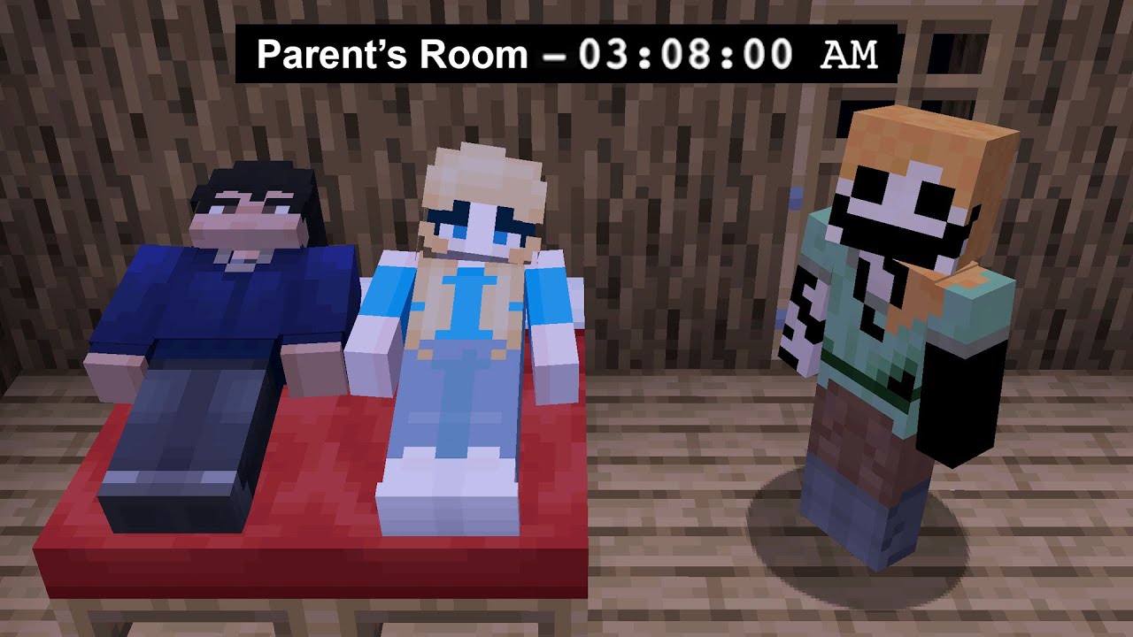 She Ate Her Family at Night in Minecraft...