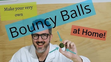 Make your own Bouncy Balls from household items. Science experiments at home.