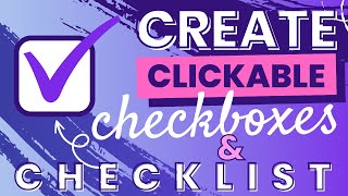 Create clickable checklist & checkboxes in Canva - Great to-do lists! screenshot 5