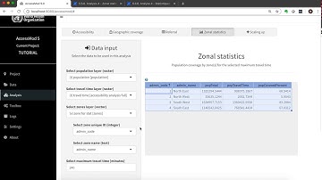 5. How to use the zonal statistics analysis