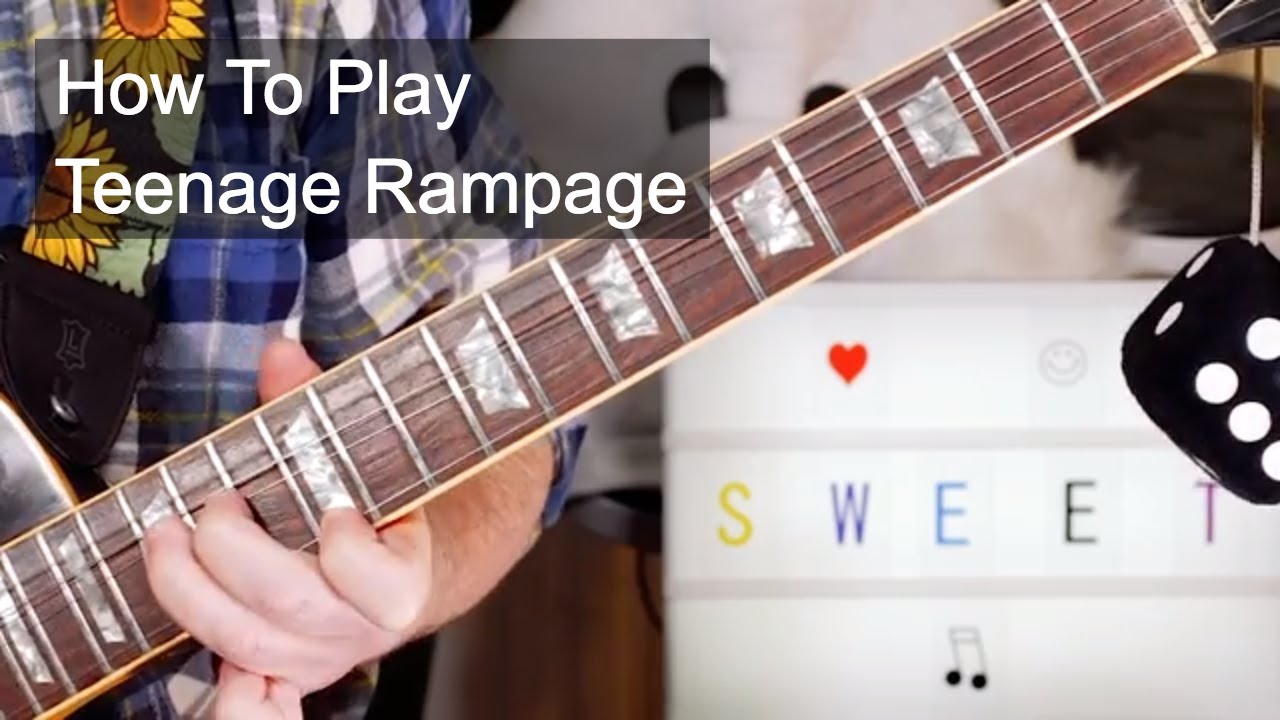 'Teenage Rampage' The Sweet Guitar Lesson