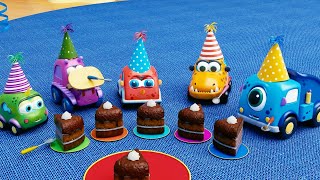 Машинки Мокас 🚕 День рождения Басси 🚙 Развивающие мультики для детей про машинки 🚗