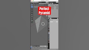 How to create a perfect pyramid in Blender 3D #tutorial #blender3d #basic #pyramid #beginners