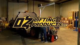Small Truck Mounted Crane - Davit 1000 by OZ Lifting