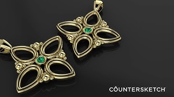 Granulated Earrings - CounterSketch