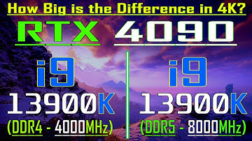 INTEL i9 13900K (4000MHz) vs INTEL i9 13900K (8000MHz) - How Big is the Difference in 4K?