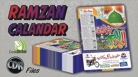 How To Make Ramadan Calendar II Free Download II CoralDraw X9 II Watch This Video II Faizan Printing