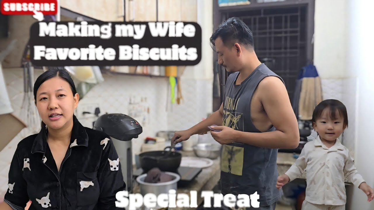 Making my Wife Favorite Sticky Rice Biscuit | Naga Delhi Vlog