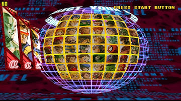 Wolverine/Cyclops/Iceman Arcade Playthrough (Marvel vs. Capcom 2 on Redream 1.5)