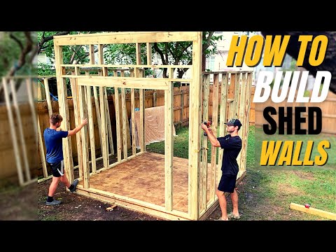 How to Frame Shed Walls (Complete DIY Lean-to Shed Wall Framing Guide for Modern Shed)