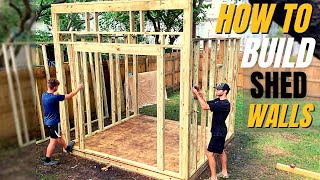 How to Frame Shed Walls (Complete DIY Lean-to Shed Wall Framing Guide for Modern Shed)