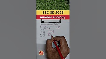 Reasoning number anology question SSC GD 2025..#ssc #ssccgl #sscgd #trending #shorts #youtubeshorts
