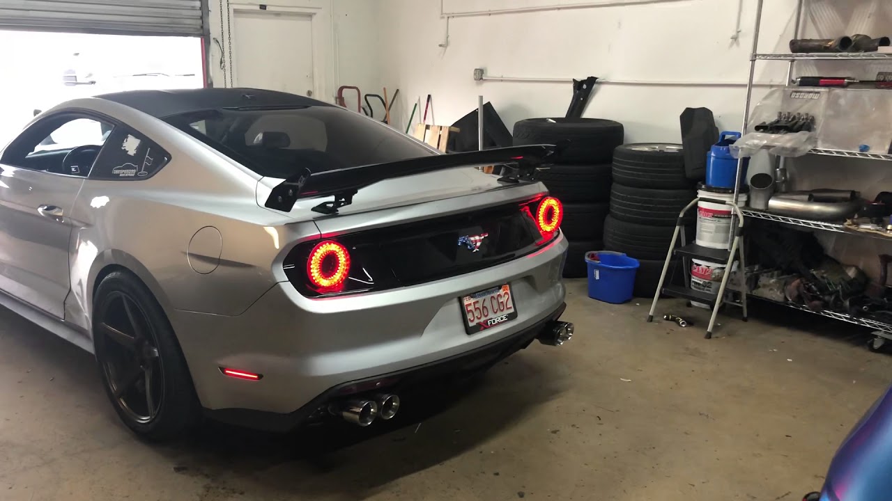 Startup of new XForce active exhaust with quad tips