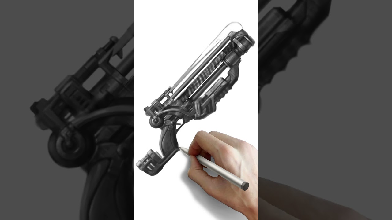 Weapon Concept Art in Photoshop 
