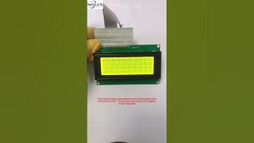 20 * 4 character dot matrix LCD display module, yellow green